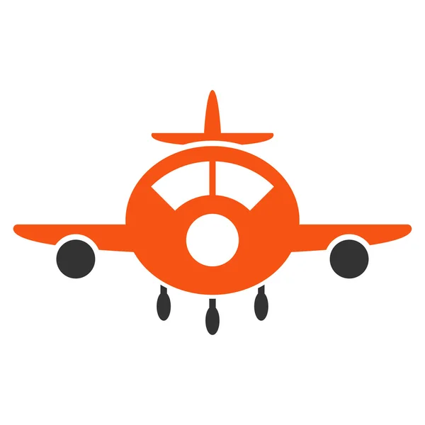 Ícone plana aeronave — Fotografia de Stock