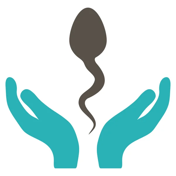 Ícone de cuidados de esperma — Fotografia de Stock