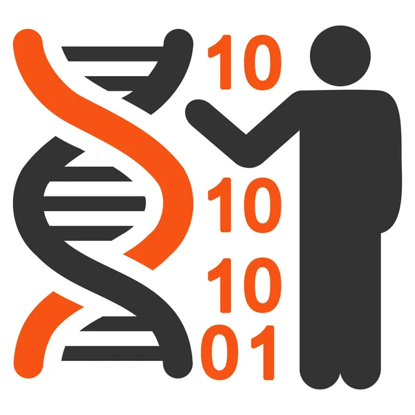 Icona del codice del DNA — Foto Stock