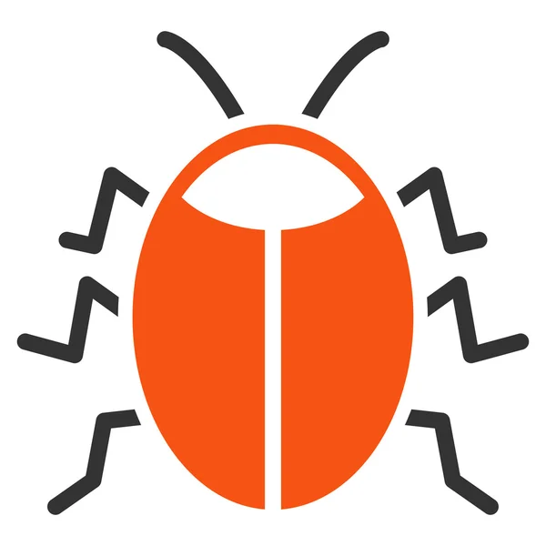 Icona piatta bug — Foto Stock