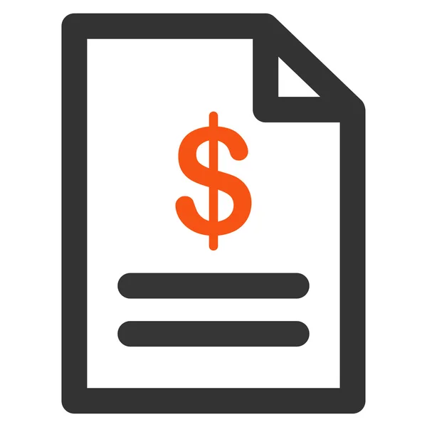 Invoice Flat Icon — Stock Photo, Image