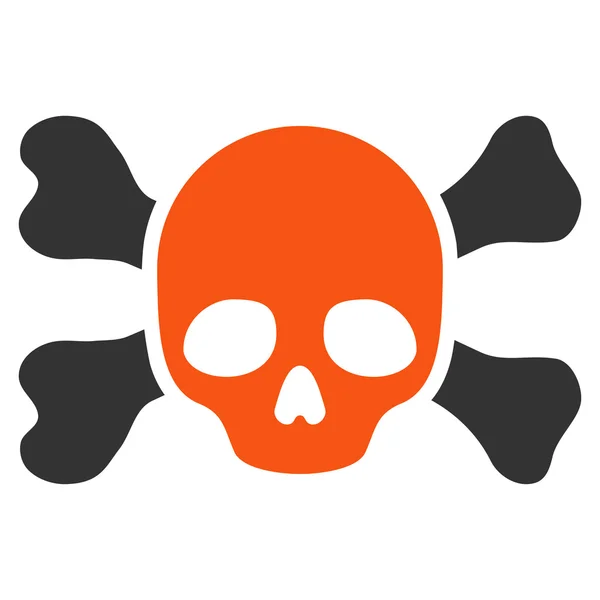 Skull And Bones Icon — Stock Photo, Image