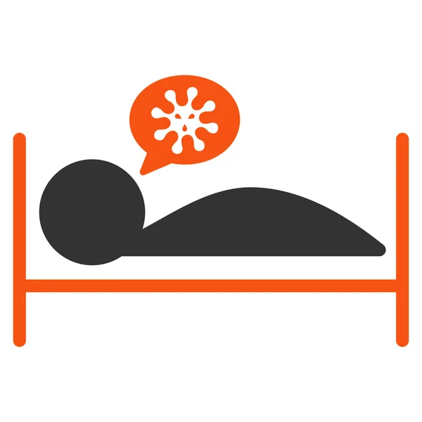 Icono de cama de paciente — Foto de Stock