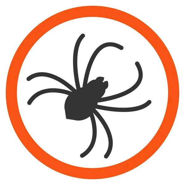 Örümcek düz simgesi — Stok fotoğraf