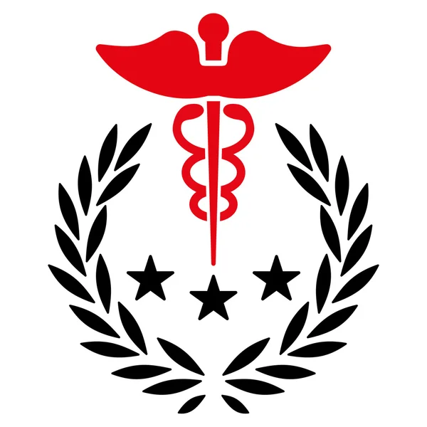 Icona con logo Caduceus — Foto Stock