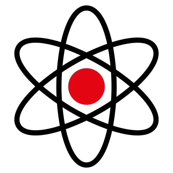 Atom ploché ikony — Stock fotografie
