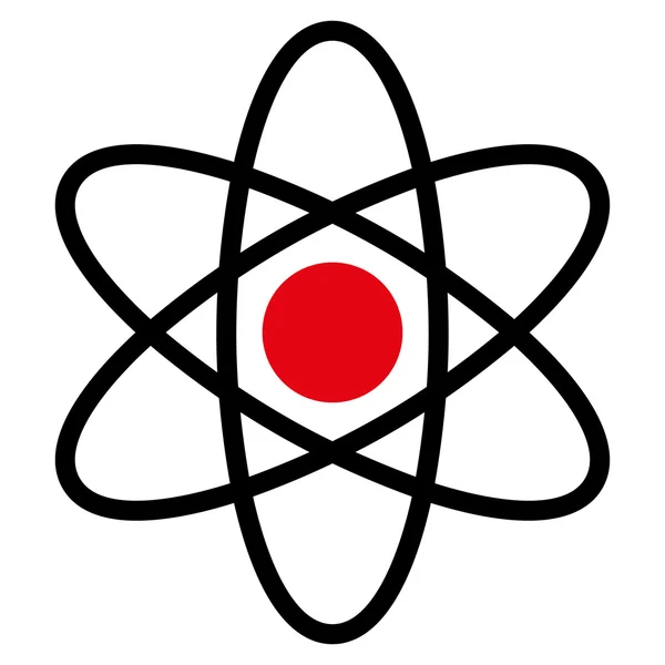 Atom Flat Icon — Stock Photo, Image