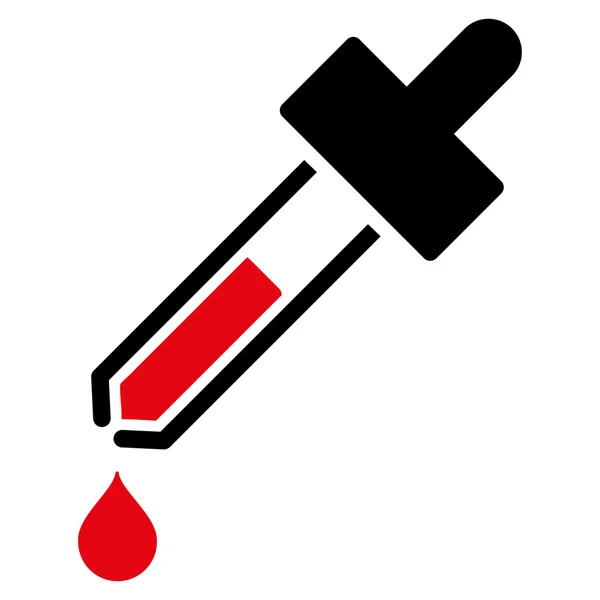 Pipette flach Symbol — Stockfoto