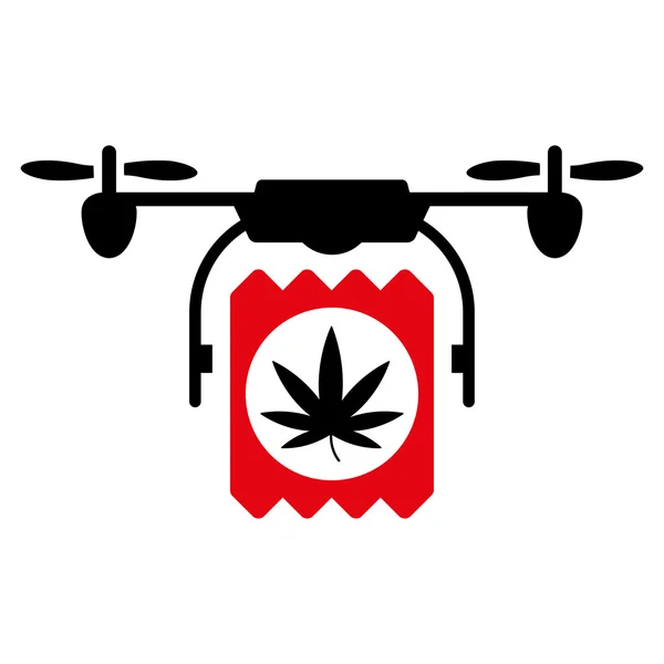 Икона доставки дронов с лекарствами — стоковое фото