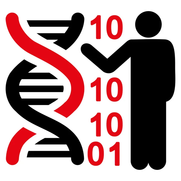 Relatório de Código de Dna Ícone — Fotografia de Stock