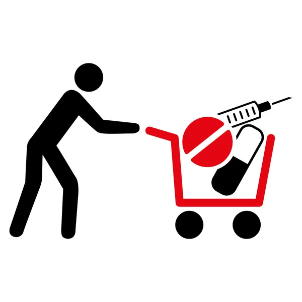 Tıbbi alışveriş simgesi — Stok fotoğraf