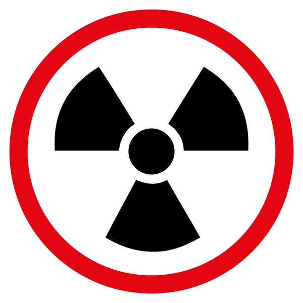 Ícone de perigo de radiação — Fotografia de Stock
