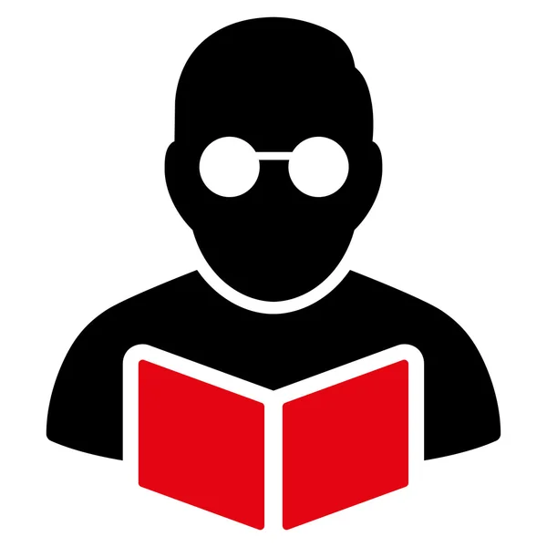 Ikona czytania książek dla studentów — Zdjęcie stockowe