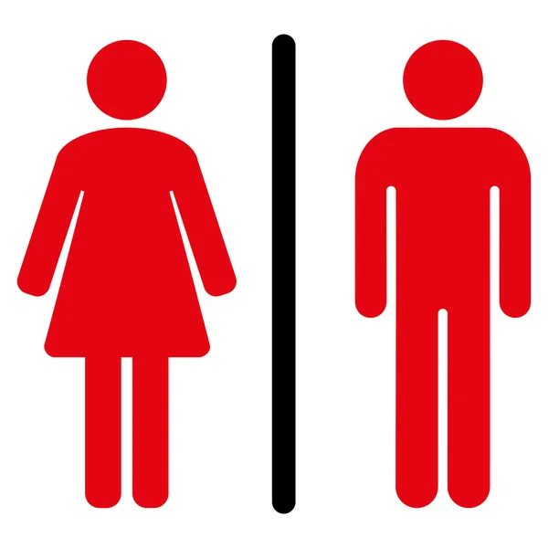 Toilets Flat Icon — Stock Photo, Image