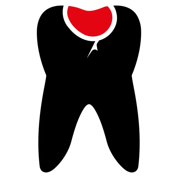 牙齿龋图标 — 图库照片