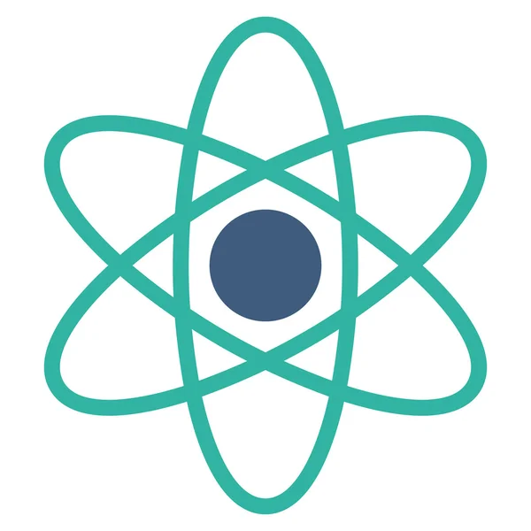 Atom Flat Icon — Stock Photo, Image