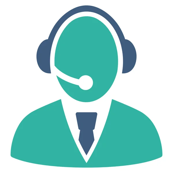 Call Center Worker Icon — Stock Photo, Image