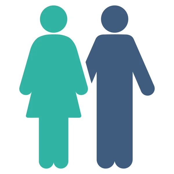 Human Couple Icon — Stock Photo, Image