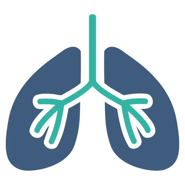 Lungs Flat Icon — Stock Photo, Image