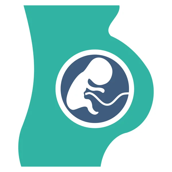 Ícone da mulher grávida — Fotografia de Stock