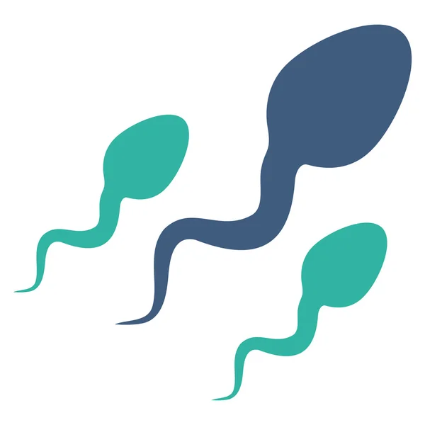 Icône plate de sperme — Photo