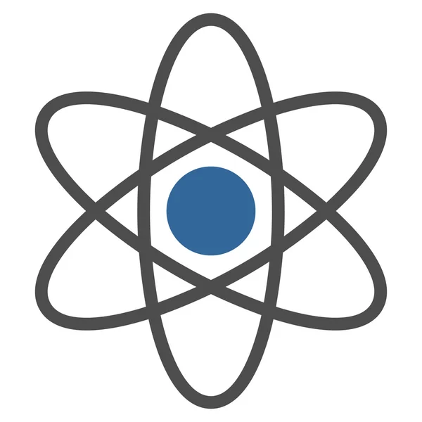 Atom-Flach-Symbol — Stockfoto