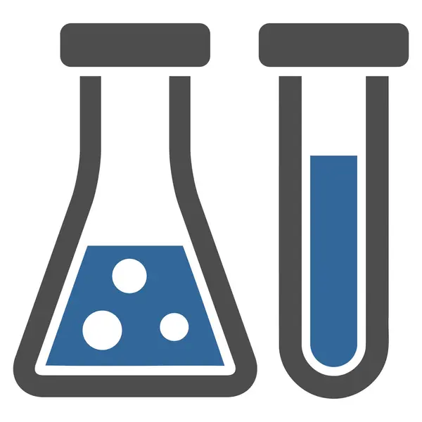 Chemie platte pictogram — Stockfoto