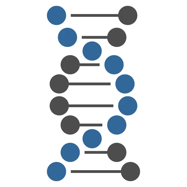 Плоский значок ДНК — стокове фото