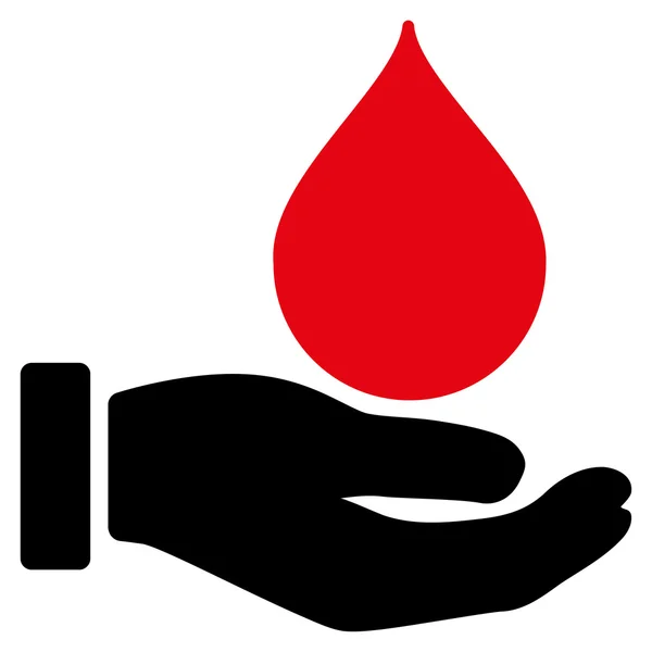 Darovat krevní ikonu — Stockový vektor