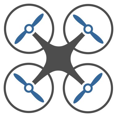 Nanocopter düz simgesi