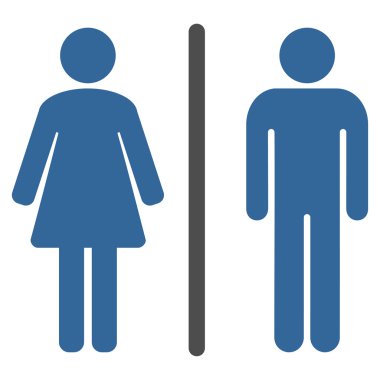 Tuvalet düz simgesi