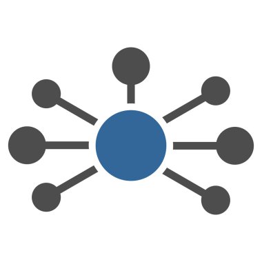 İlişkiler düz simgesi