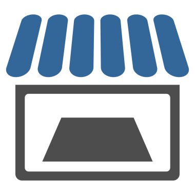 Dükkanı düz simgesi