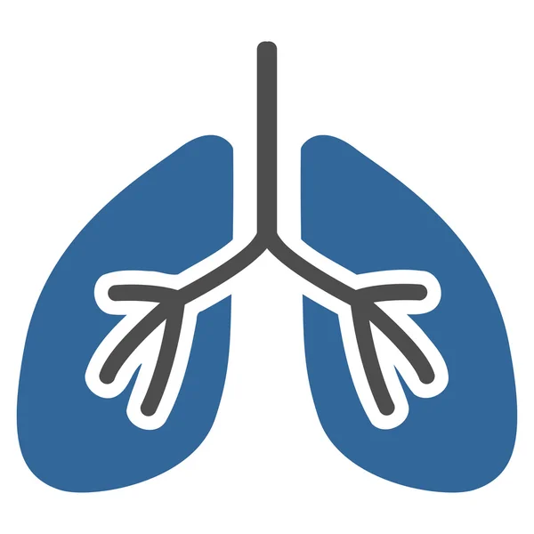 Pulmones Apartamento Icono —  Fotos de Stock