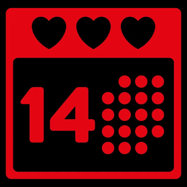 Valentine Love ikona neaktuální — Stock fotografie