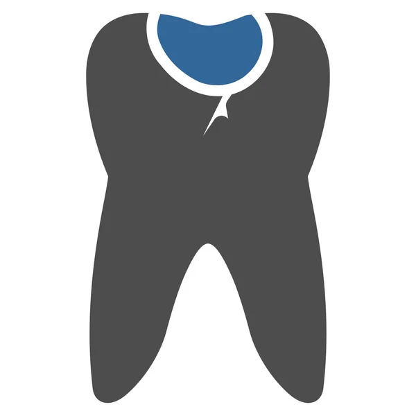 Значок карієс зуба — стокове фото