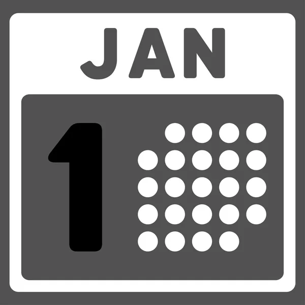 Pierwszego stycznia ikona — Zdjęcie stockowe