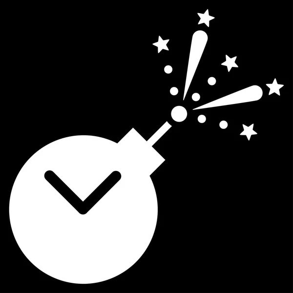 Time Fireworks Charge Icon — Stock Photo, Image