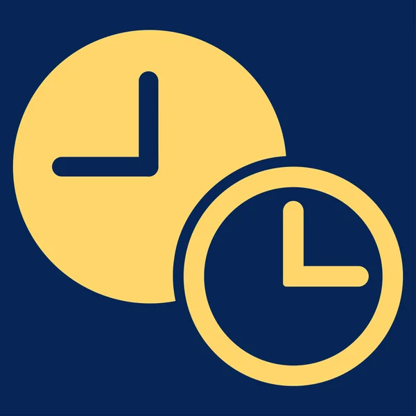 Relógio Ícone plano — Fotografia de Stock