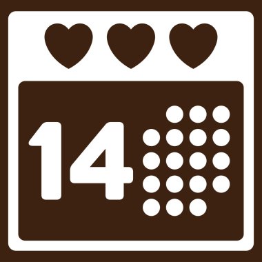 Sevgililer aşk gün simgesi