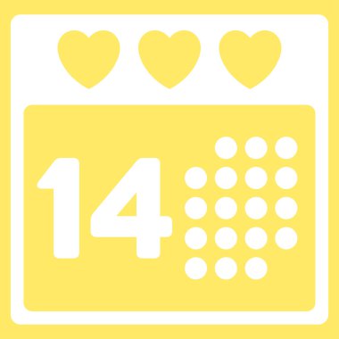 Sevgililer aşk gün simgesi