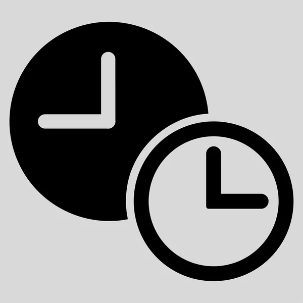 Relojes Icono plano — Vector de stock