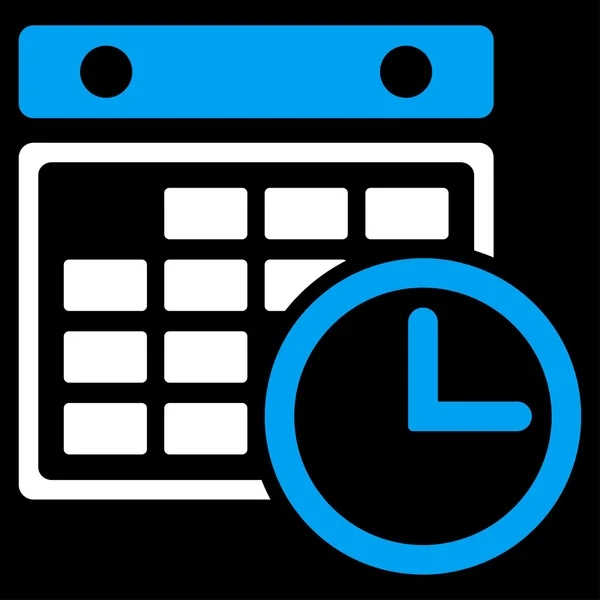 Horario Icono plano — Archivo Imágenes Vectoriales