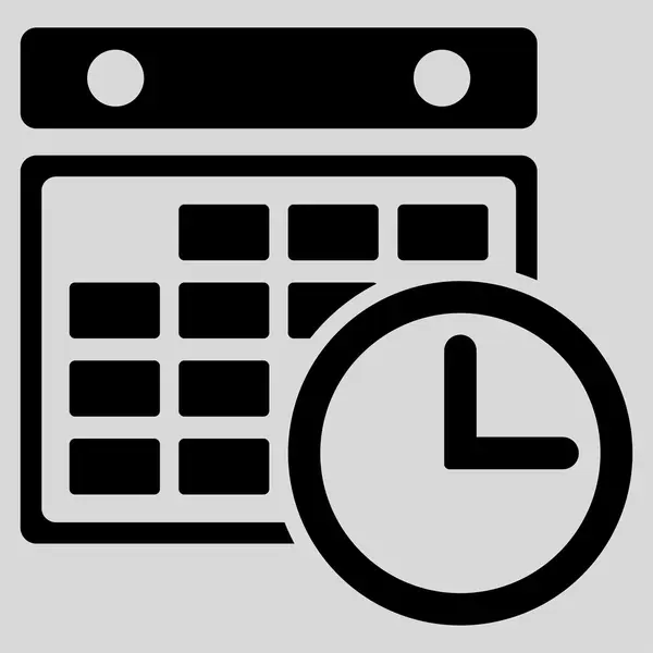 Horario Icono plano — Archivo Imágenes Vectoriales