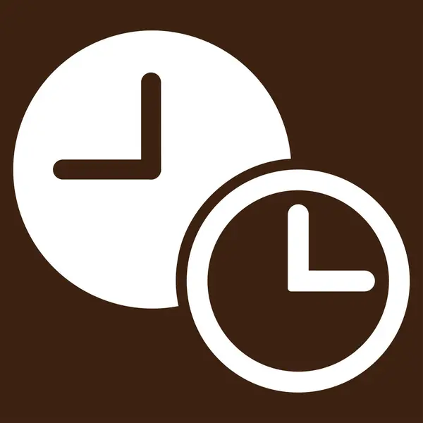 Relojes Icono plano — Vector de stock