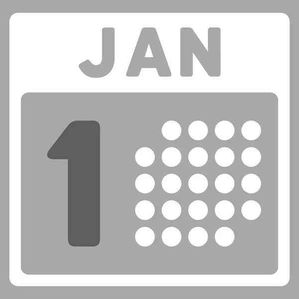 Pierwszego stycznia ikona — Wektor stockowy