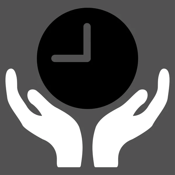 Horloge soin Icône — Image vectorielle