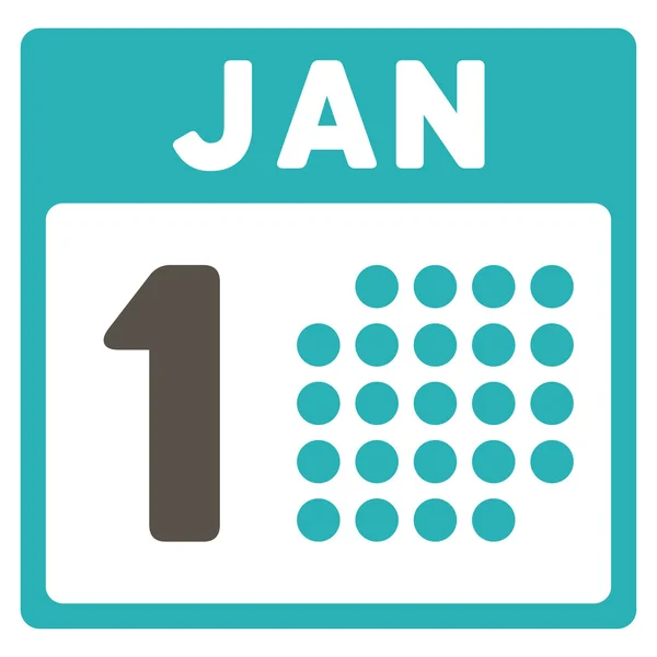 January First Icon — Stock Vector