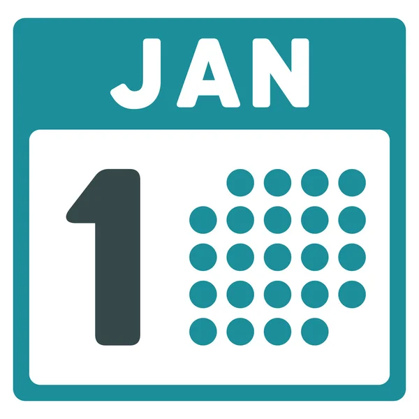 January First Icon — Stock Vector