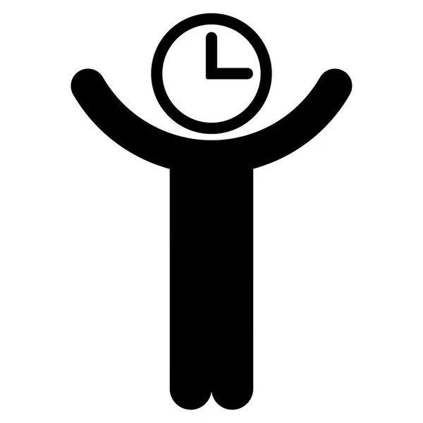 Icono de administrador de tiempo — Vector de stock